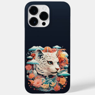 Coque Case-Mate iPhone Tigre mou avec fleurs Papier coupé