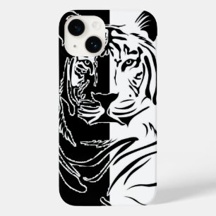 Coque Case-Mate iPhone Tigre Noir Blanc
