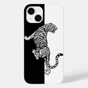 Coque Case-Mate iPhone Tigre Noir Blanc