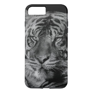 Coque iPhone 8 Plus/7 Plus Tigre noir et blanc