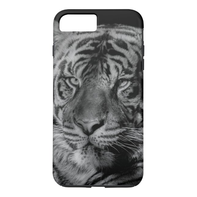 Coques Case-Mate iPhone Tigre noir et blanc (Dos)
