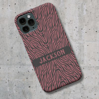 Tigre Pattern Red and Gray