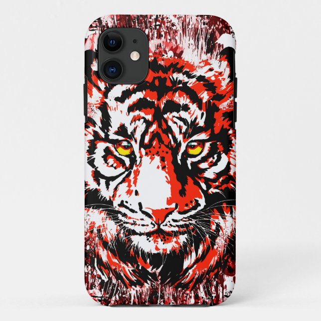Coques Case-Mate iPhone Tigre Sibérien - Tiger Face Rouge (Dos)