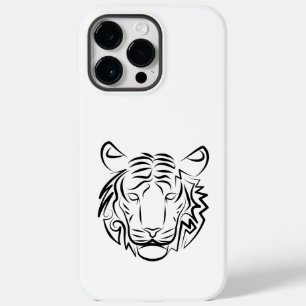 Coque Case-Mate iPhone Tigre tribal noir et blanc