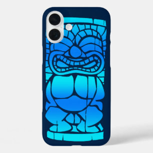 Coque Pour iPhone 16 Plus Tiki Ailani Hawaiian Sunset Blend Blue
