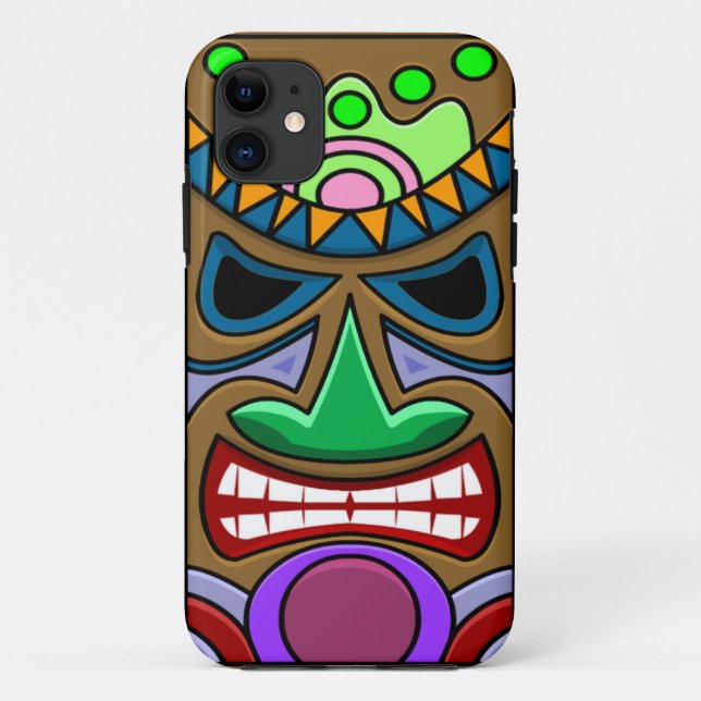 Coques Case-Mate iPhone Tiki fâché (Dos)