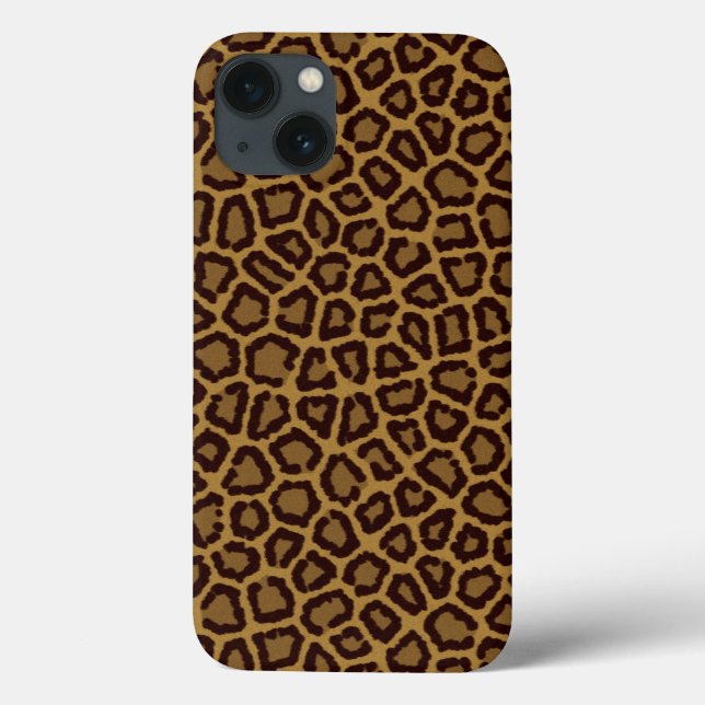 Coques Case-Mate iPhone Tile background with a leopard fur (Verso)