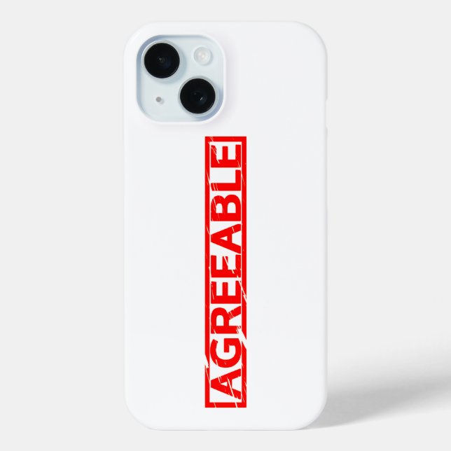 Coques Case-Mate iPhone Timbre acceptable (Verso)