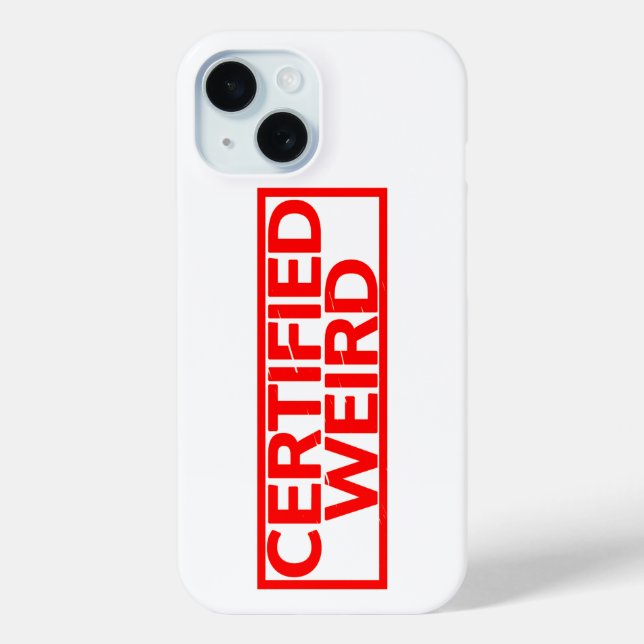 Coques Case-Mate iPhone Timbre bizarre certifié (Verso)
