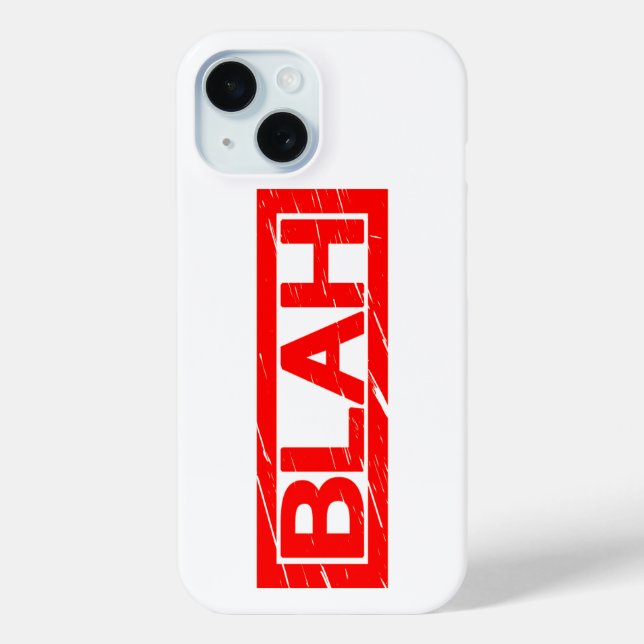 Coques Case-Mate iPhone Timbre Blah (Verso)