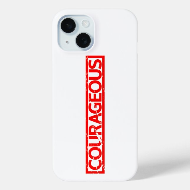 Coques Case-Mate iPhone Timbre courageux (Verso)