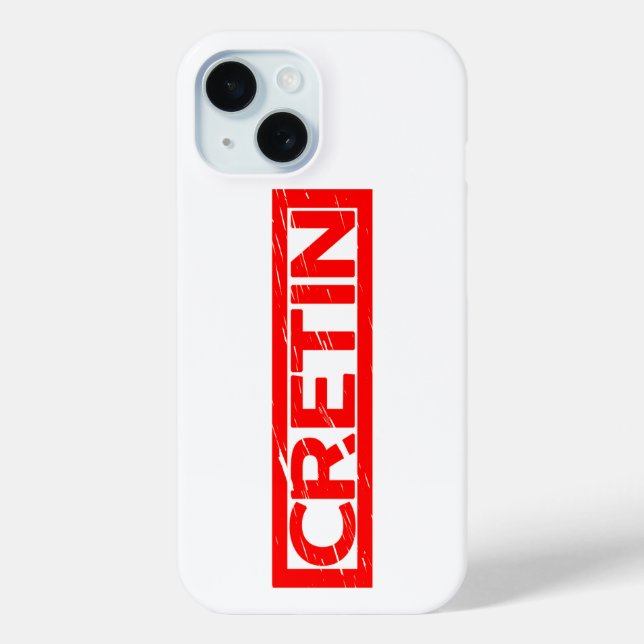 Coques Case-Mate iPhone Timbre Cretin (Verso)