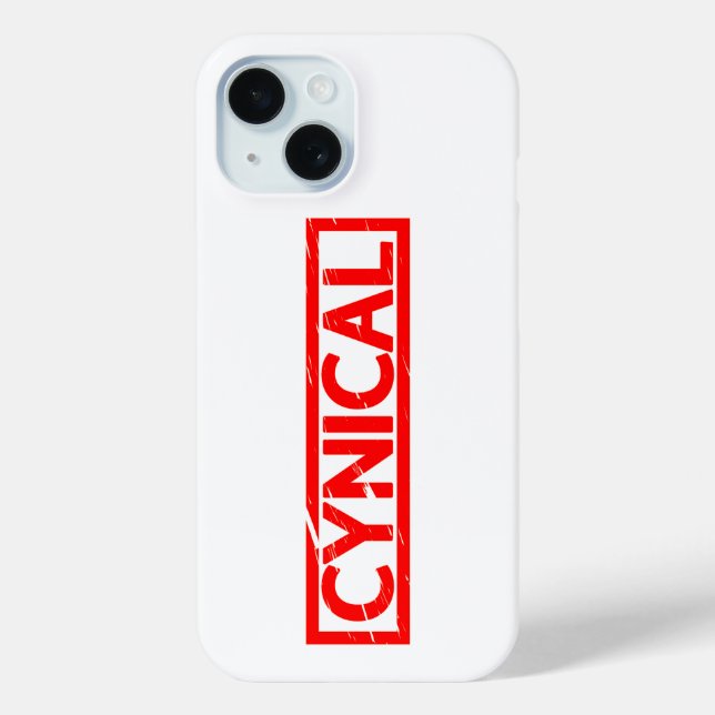 Coques Case-Mate iPhone Timbre cynique (Verso)