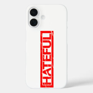 Coque Pour iPhone 16 Timbre de haine