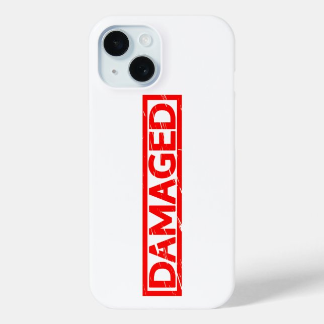 Coques Case-Mate iPhone Timbre endommagé (Verso)
