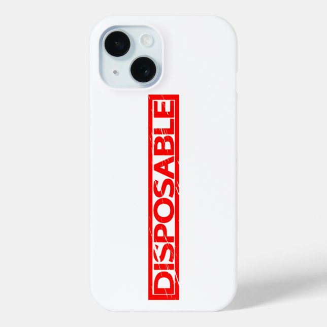 Coques Case-Mate iPhone Timbre jetable (Verso)