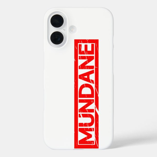 Coques Case-Mate iPhone Timbre Mundane (Verso)