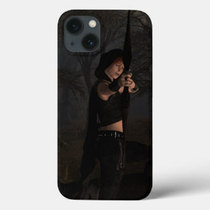 iPhone 13 Case Tir à l'arc dans l'art Imaginaire des Sombres Bois