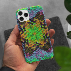 Case-Mate iPhone Case Tisser Mandala vert orange et violet