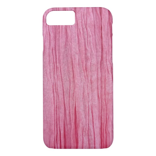 Coques Case-Mate iPhone tissu de gaze rose (Dos)