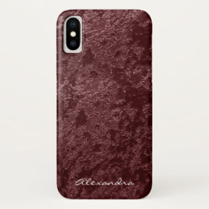 Case-Mate iPhone Case Tissu moderne de velours rouge