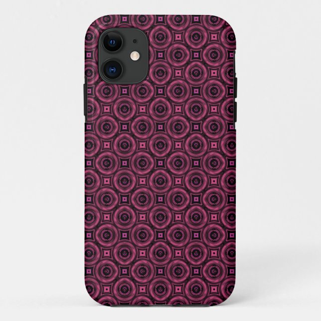 Coques Case-Mate iPhone Tissu motif géométrique moderne rétro (Dos)