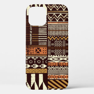 Case-Mate iPhone Case Tissu tribal africain patchwork abstrait vin