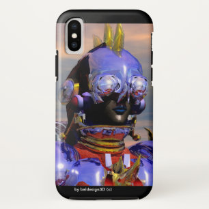 Case-Mate iPhone Case TITAN CYBORG PORTRAIT Blue Science Fiction, Scifi