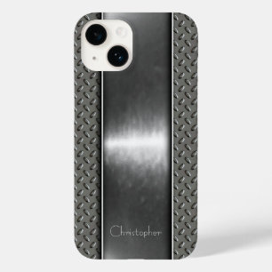 Coque Case-Mate iPhone Titane Argent Acier inoxydable Imprimer iphone 15