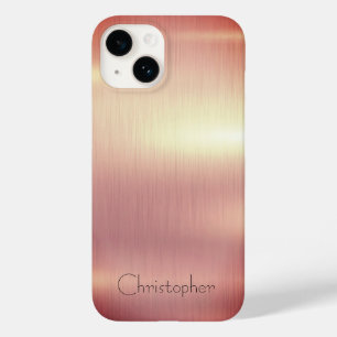 Coque Case-Mate iPhone Titane bronze acier inoxydable Imprimer iphone 15