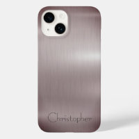 Titane Brown acier inoxydable Imprimer iphone 15