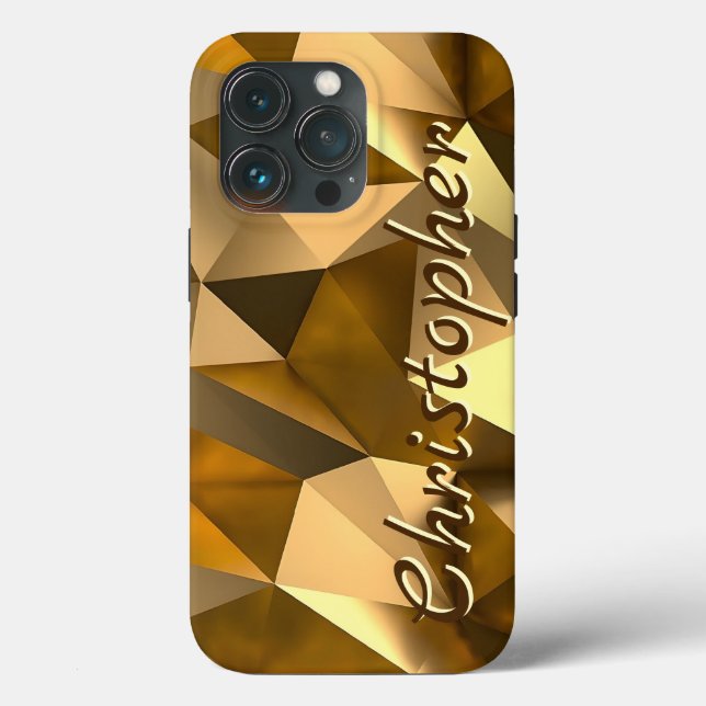 Coques Case-Mate iPhone Titane Or brillant acier inoxydable métal (Verso)