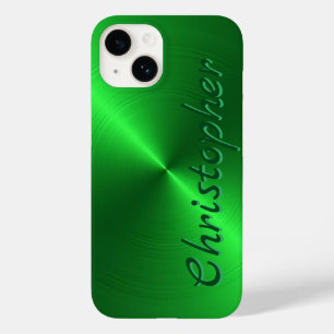 Coque Case-Mate iPhone Titane vert acier inoxydable métal