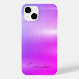 Coque Case-Mate iPhone Titane violet Acier inoxydable Imprimer iphone 15