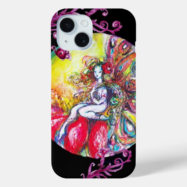 COQUES Case-Mate iPhone TITANIE ASSIS SUR UNE FLEURS ROUGE (Verso)