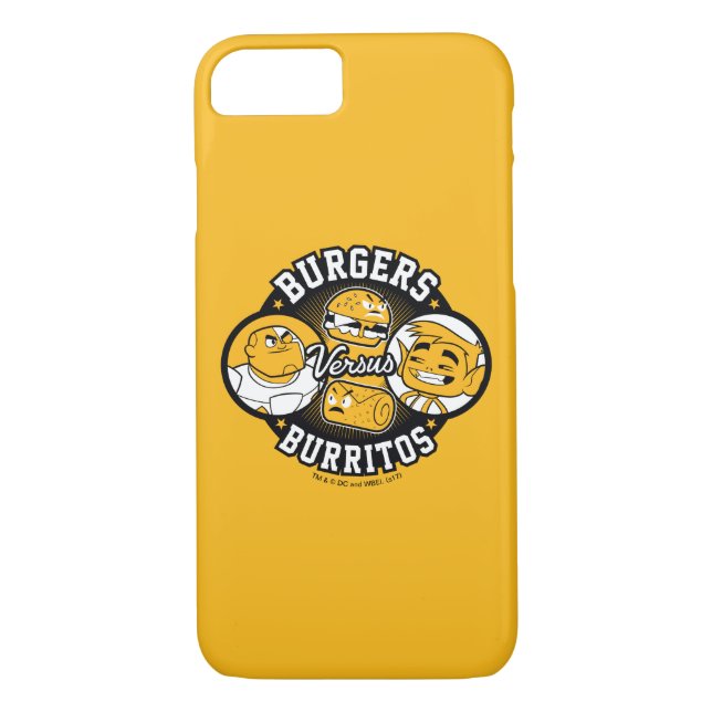 Coques Case-Mate iPhone Titans Ados, allez ! | Burgers contre Burritos (Dos)