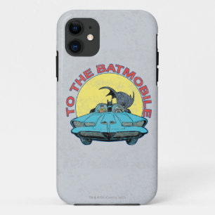 Coque iPhone 11 To The Batmobile - Distressed Icon