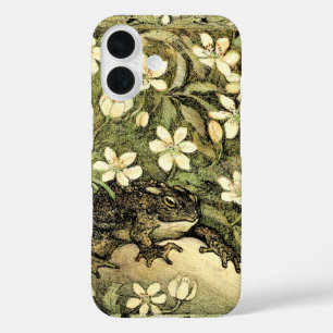Coque Pour iPhone 16 Toad et Dogwood de style Art nouveau néerlandais