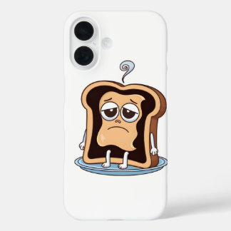 Coque Pour iPhone 16 Toast brûlé avec crise existentielle
