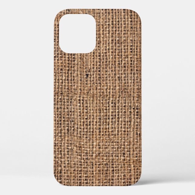 Coques Case-Mate iPhone Toile Burlap Brown naturel Grange grossier (Verso)