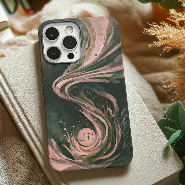 Coques Case-Mate iPhone Toile d'aquarelle rose Abstrait Art (Créateur téléchargé)