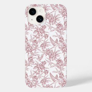 Coque Case-Mate iPhone Toile de Jouy rouge
