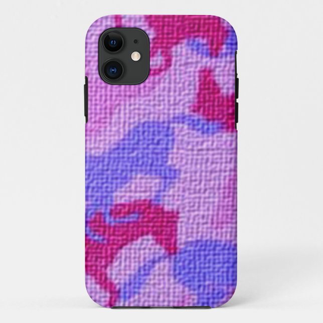 Coques Case-Mate iPhone Toile rose de chevaux (Dos)