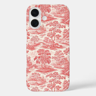 Coque Pour iPhone 16 Toile rouge pastorale
