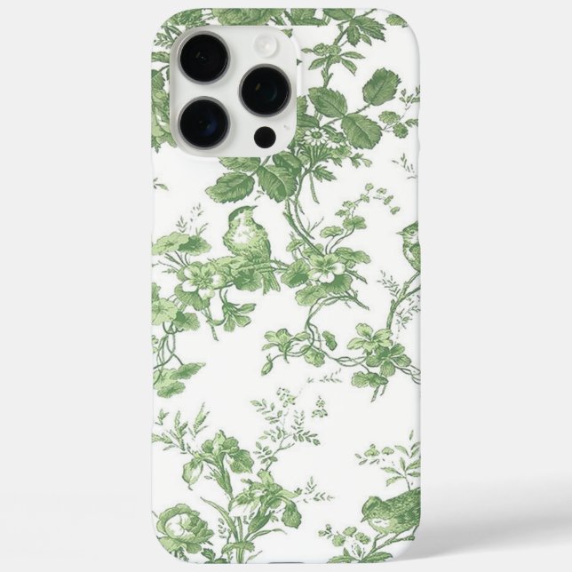 Coques Case-Mate iPhone Toile verte et blanche (Verso)