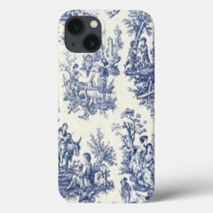 Coque Case-Mate iPhone Toile Vintage bleu