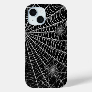 Coque Case-Mate iPhone Toiles d'araignée noir et blanc Halloween