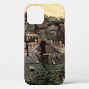 Coque iPhone 12 Toits et arrières de maisons de Vincent van Gogh