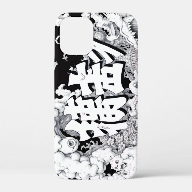 Coques Case-Mate iPhone Tokyo Noir et Blanc (Verso)