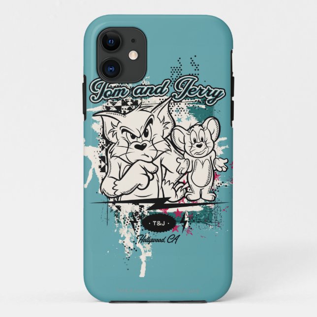 Coques Case-Mate iPhone Tom et Jerry Hollywood CA (Dos)
